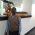 Wanted a photo with some artwork in the background on this day.