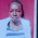 Portrait with red background
